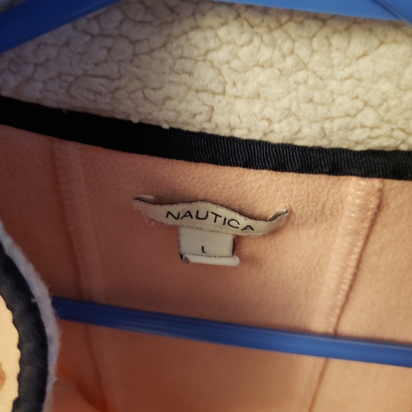 Womens large Nautica pink fleece jacket - Picture 2 of 3